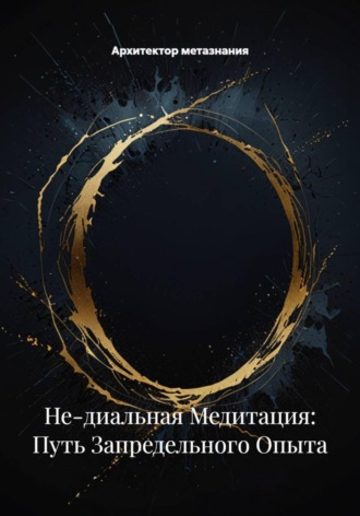 Обложка книги «Не-диальная Медитация: Путь Запредельного Опыта»