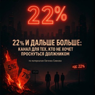 Обложка книги «22% и дальше больше: канал для тех, кто не хочет проснуться должником»