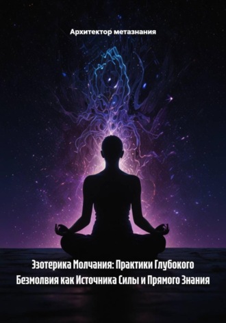 Обложка книги «Эзотерика Молчания: Практики Глубокого Безмолвия как Источника Силы и Прямого Знания»