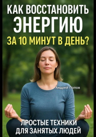 Обложка книги «Как восстановить энергию за 10 минут в день? Простые техники для занятых людей!»