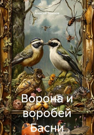 Обложка книги «Ворона и воробей Басни»