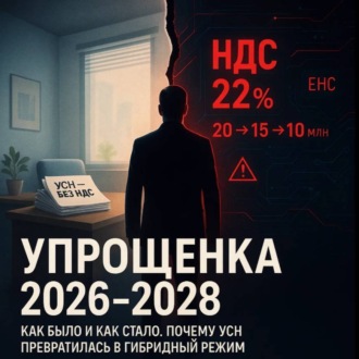 Обложка книги «Упрощенка с 2026 по 2028: Как было и как стало. Почему УСН превратилась в гибридный режим»