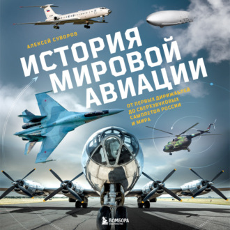 Обложка книги «История мировой авиации. От первых дирижаблей до сверхзвуковых самолетов России и мира»