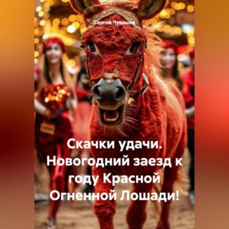 Обложка книги «Скачки удачи. Новогодний заезд к году Красной Огненной Лошади!»