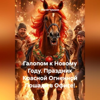 Обложка книги «Галопом к Новому Году. Праздник Красной Огненной Лошади в Офисе!»