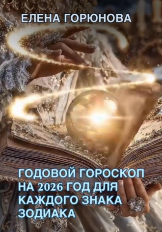 Обложка книги «Годовой гороскоп на 2026 год для каждого знака зодиака»