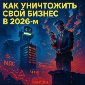 Обложка книги «Как уничтожить свой бизнес в 2026-м: практическое руководство из форумов»