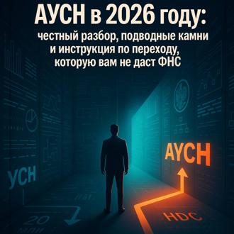 Обложка книги «АУСН в 2026 году: честный разбор, подводные камни и инструкция по переходу, которую вам не даст ФНС»