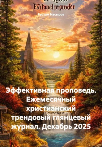 Обложка книги «Эффективная проповедь. Ежемесячный христианский трендовый глянцевый журнал. Декабрь 2025»