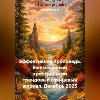 Обложка книги «Эффективная проповедь. Ежемесячный христианский трендовый глянцевый журнал. Декабрь 2025»