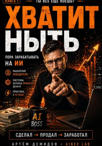 Обложка книги «Хватит ныть. Пора зарабатывать на ИИ»