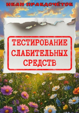 Обложка книги «Тестирование слабительных средств»
