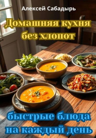 Обложка книги «Домашняя кухня без хлопот: быстрые блюда на каждый день»