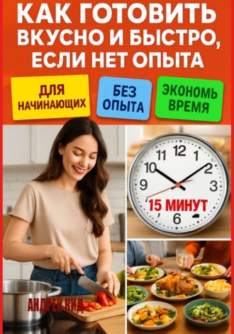 Обложка книги «Как готовить вкусно и быстро, если нет опыта»