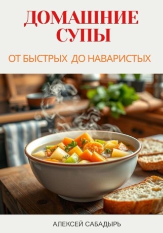 Обложка книги «Домашние супы: от быстрых до наваристых»