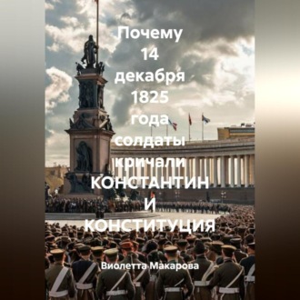 Обложка книги «Почему 14 декабря 1825 года солдаты кричали КОНСТАНТИН И КОНСТИТУЦИЯ»