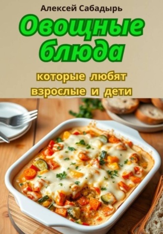 Обложка книги «Овощные блюда, которые любят взрослые и дети»