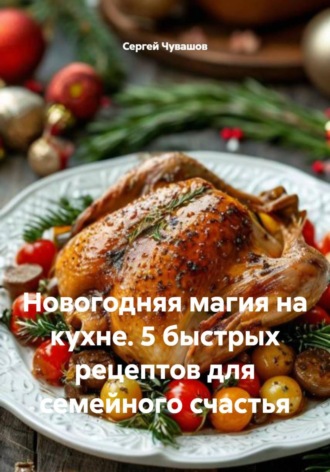 Обложка книги «Новогодняя магия на кухне. 5 быстрых рецептов для семейного счастья»