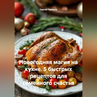 Обложка книги «Новогодняя магия на кухне. 5 быстрых рецептов для семейного счастья»