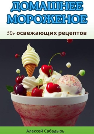 Обложка книги «Домашнее мороженое: 50+ освежающих рецептов»