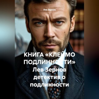 Обложка книги «КНИГА «КЛЕЙМО ПОДЛИННОСТИ» Лев Зернов детектив о подлинности»