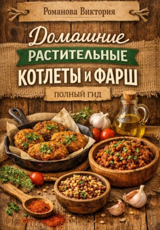 Обложка книги «Домашние растительные котлеты и фарш: полный гид»