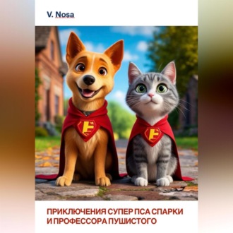 Обложка книги «Приключение супер пса Спарки и Профессора Пушистого»