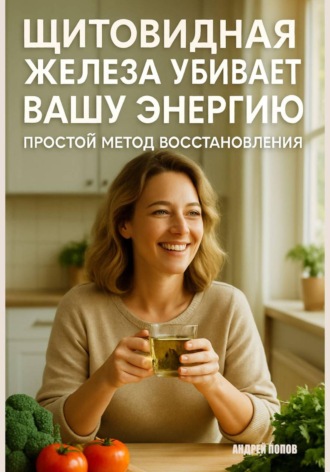 Обложка книги «Щитовидная железа убивает вашу энергию: простой метод восстановления»