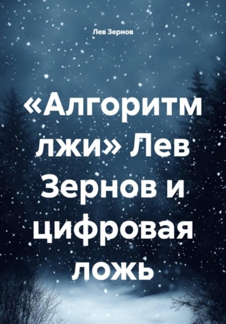 Обложка книги ««Алгоритм лжи» Лев Зернов и цифровая ложь»