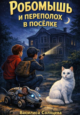Обложка книги «Робомышь и переполох в посёлке»