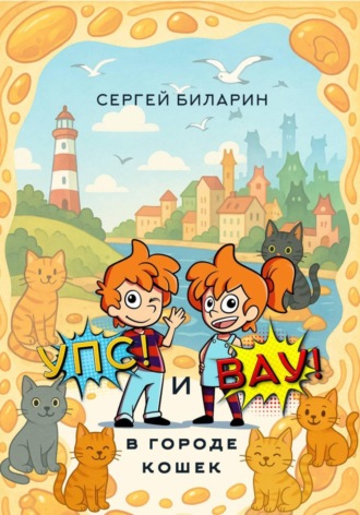 Обложка книги ««Упс!» и «Вау!» в городе кошек»