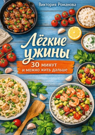 Обложка книги «Лёгкие ужины: 30 минут и можно жить дальше»