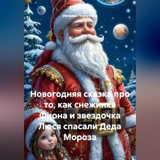 Обложка книги «Новогодняя сказка про то, как снежинка Фиона и звездочка Люся спасали Деда Мороза»