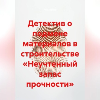 Обложка книги «Детектив о подмене материалов в строительстве «Неучтенный запас прочности»»