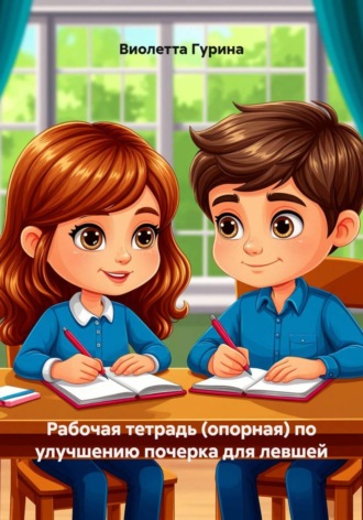 Обложка книги «Рабочая тетрадь (опорная) по улучшению почерка для левшей»