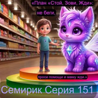 Обложка книги «СЕРИЯ 151 СКАЗКА О ТОМ, КАК СЕМИРИК НАУЧИЛ СТЁПУ ПРАВИЛУ «СТОЙ, ЗОВИ, ЖДИ»»