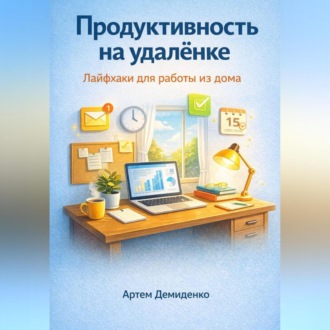 Обложка книги «Продуктивность на удалёнке: Лайфхаки для работы из дома»