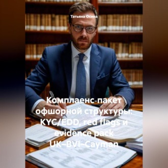 Обложка книги «Комплаенс‑пакет офшорной структуры: KYC/EDD, red flags и evidence pack UK–BVI–Cayman»