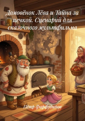 Обложка книги «Домовёнок Лёва и Тайна за печкой. Сценарий для сказочного мультфильма»