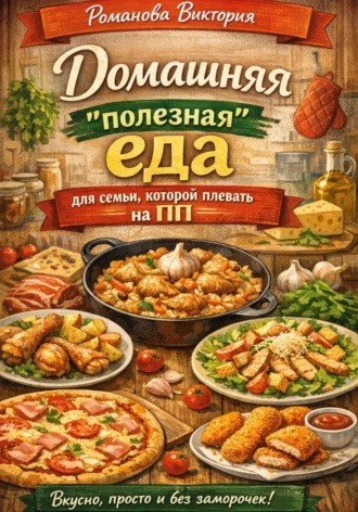 Обложка книги «Домашняя “полезная” еда для семьи, которой плевать на ПП»