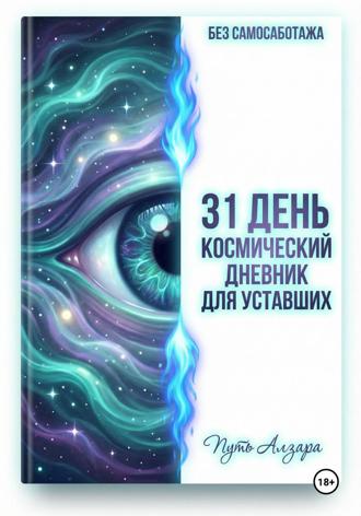 Обложка книги «Без самосаботажа. 31 день: космический дневник для уставших. Путь Алзара»