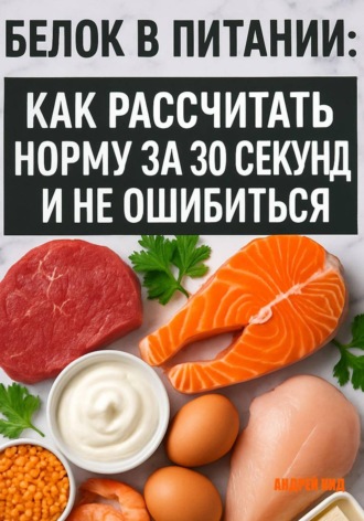 Обложка книги «Белок в питании: как рассчитать норму за 30 секунд и не ошибиться»