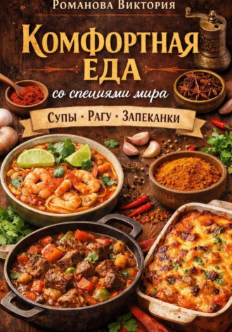 Обложка книги «Комфортная еда со специями мира: супы, рагу, запеканки»