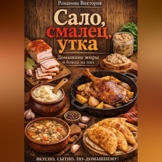 Обложка книги «Сало, смалец, утка: домашние жиры и блюда на них»