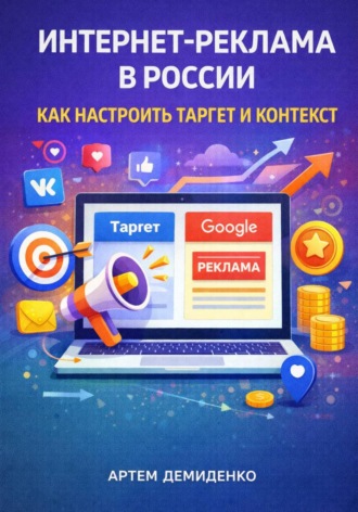 Обложка книги «Интернет-реклама в России: Как настроить таргет и контекст»
