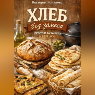 Обложка книги «Хлеб без замеса: простые буханки и лепёшки»
