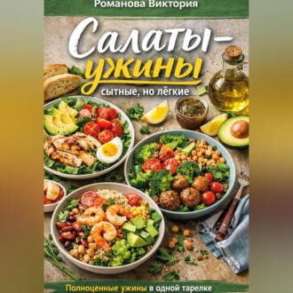 Обложка книги «Салаты-ужины: сытные, но лёгкие»