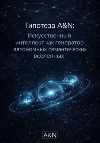 Обложка книги «Гипотеза A&N: ИИ как генератор автономных семантических вселенных»