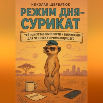 Обложка книги «Режим дня – СУРИКАТ: Тайный устав шустрости и выживания для человека прямоходящего»