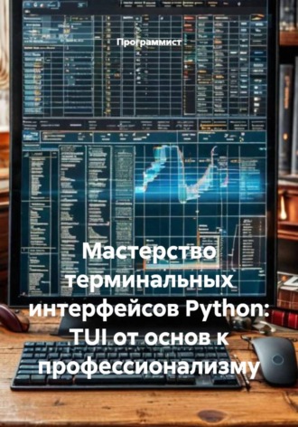 Обложка книги «Мастерство терминальных интерфейсов Python: TUI от основ к профессионализму»
